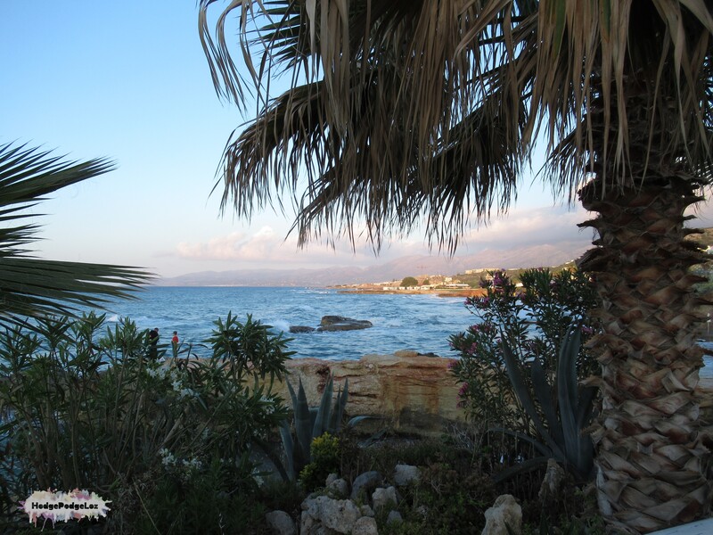 A coastal view of Hersonissos, Crete, Greece