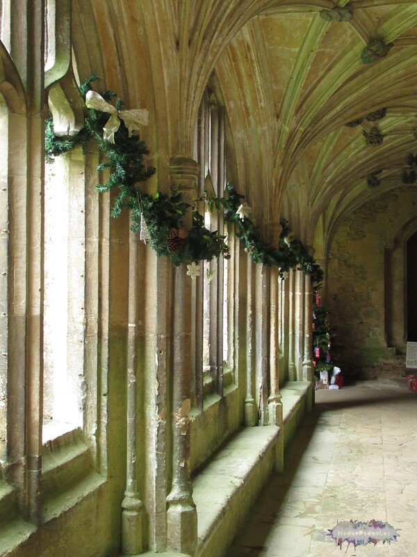 Photograph of Lacock Abbey Cloisters. Wiltshire, England. National Trust property. 
