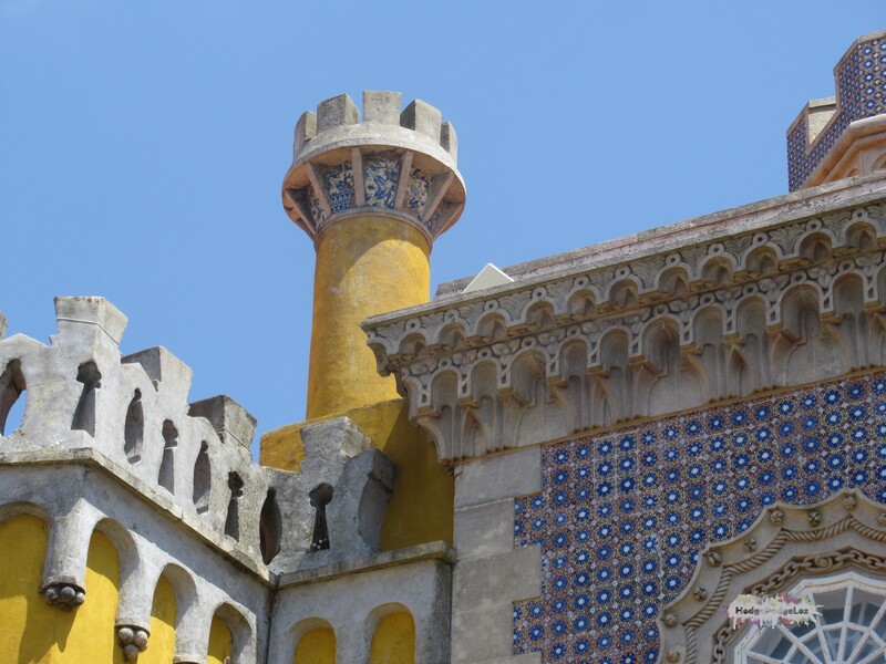Photograph of rooftops at Pena Palace, Sintra, Portugal