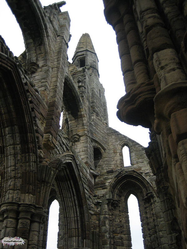A photograph of Whitby Abbey in Yorkshire