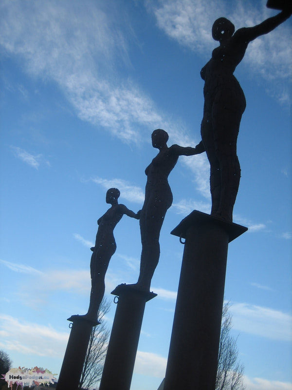 Photograph of a sculpture in Portishead marina, Somerset, England